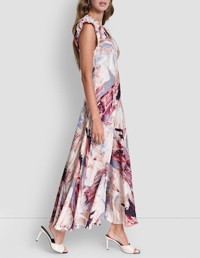 Vestido crop de fiesta DKNY escote V