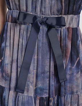 Vestido crop de fiesta Dkny escote V