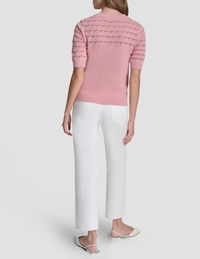 Suéter Dkny cuello redondo para mujer