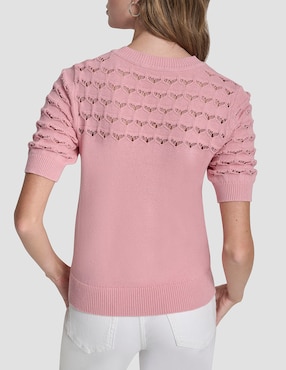 Suéter Dkny cuello redondo para mujer