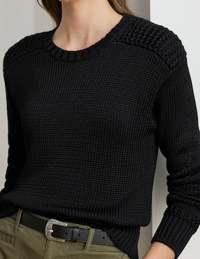 Suéter Lauren Ralph Lauren cuello redondo para mujer