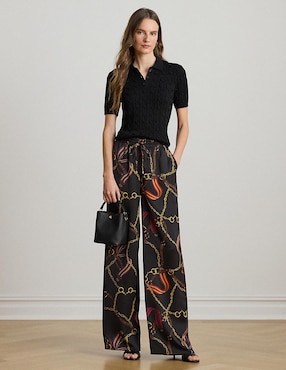 Suéter Lauren Ralph Lauren cuello polo para mujer