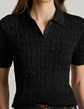 Suéter Lauren Ralph Lauren cuello polo para mujer