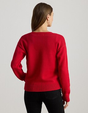 Suéter Lauren Ralph Lauren cuello redondo para mujer