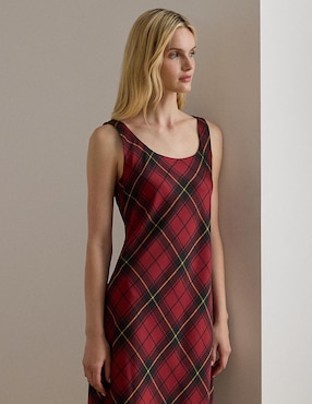 Vestido midi casual Lauren Petite para mujer