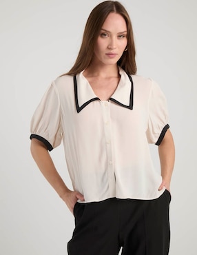 Blusa Ann Taylor manga corta para mujer
