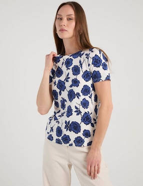 Blusa Ann Taylor manga corta para mujer