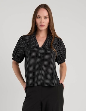 Blusa Ann Taylor manga corta para mujer