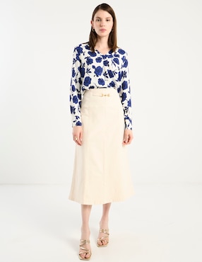Falda crop Ann Taylor a la cintura