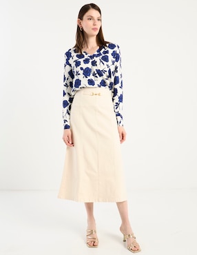Falda crop Ann Taylor a la cintura