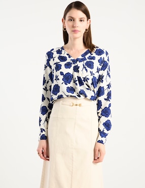 Blusa Ann Taylor manga larga para mujer