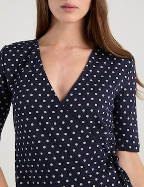 Blusa envolvente Ann Taylor manga corta para mujer