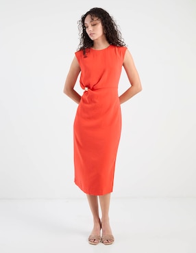Vestido midi casual Ann Taylor para mujer