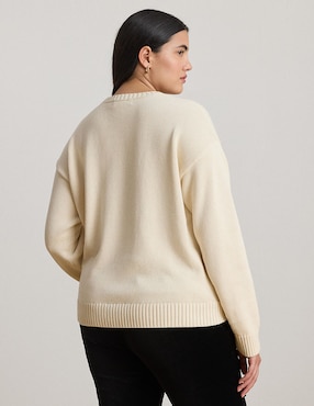 Suéter Lauren Plus cuello redondo para mujer