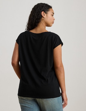 Playera manga corta Lauren Plus cuello redondo para mujer