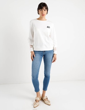 Suéter Karl Lagerfeld Paris cuello redondo para mujer