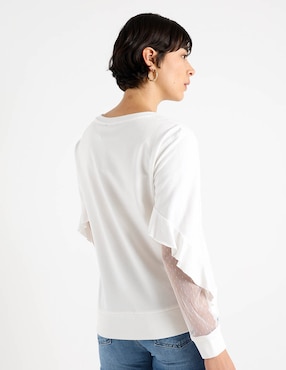 Suéter Karl Lagerfeld Paris cuello redondo para mujer
