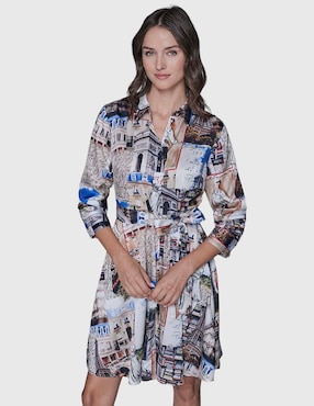 Vestido corto casual Karl Lagerfeld Paris para mujer