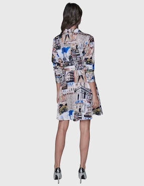 Vestido corto casual Karl Lagerfeld Paris para mujer