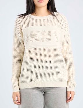 Suéter Dkny Jeans cuello redondo para mujer