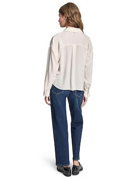 Blusa camisera Dkny Jeans manga larga para mujer