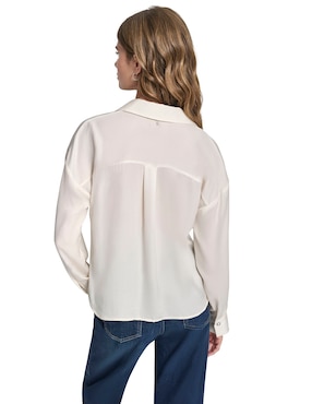 Blusa camisera Dkny Jeans manga larga para mujer