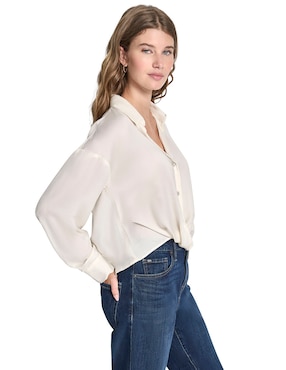 Blusa camisera Dkny Jeans manga larga para mujer