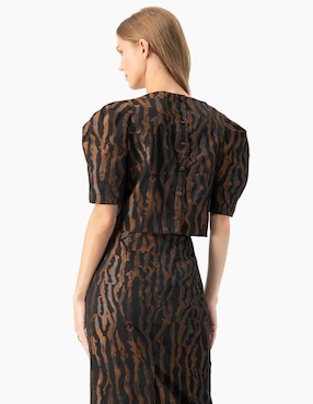 Blusa Ivonne manga corta para mujer