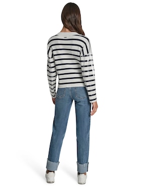 Suéter Dkny Jeans cuello V para mujer