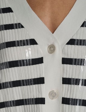 Suéter Dkny Jeans cuello V para mujer