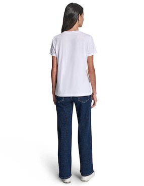 Playera manga corta Dkny Jeans cuello redondo para mujer