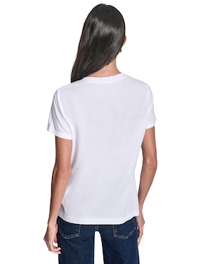Playera manga corta Dkny Jeans cuello redondo para mujer