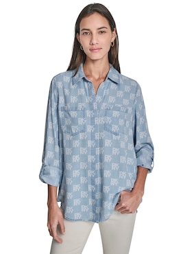 Blusa Dkny Jeans manga 3/4 para mujer