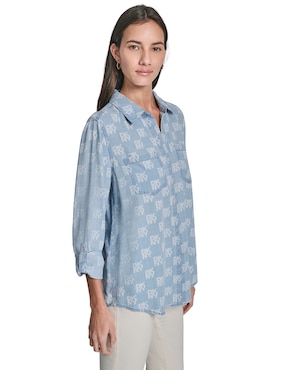 Blusa Dkny Jeans manga 3/4 para mujer