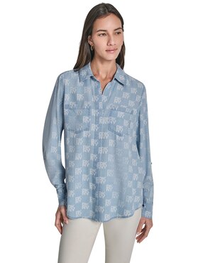 Blusa Dkny Jeans manga 3/4 para mujer