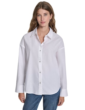 Blusa camisera Dkny Jeans manga larga para mujer