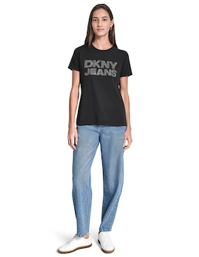 Playera manga corta Dkny Jeans cuello redondo para mujer