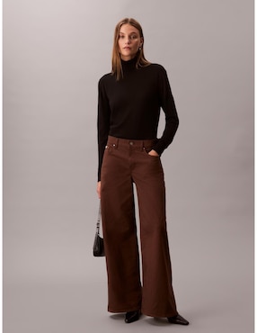 Imagen de producto Pantalón chino Calvin Klein Jeans wide leg para mujer