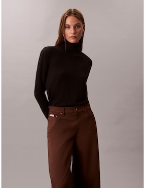 Pantalón chino Calvin Klein Jeans wide leg para mujer