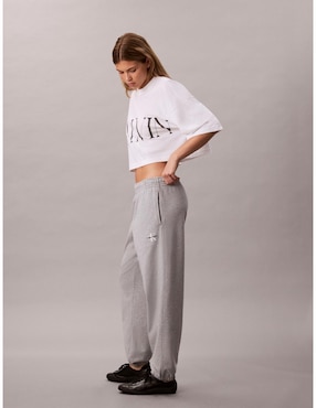 Pants regular Calvin Klein Jeans con elástico para mujer