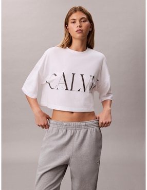Pants regular Calvin Klein Jeans con elástico para mujer