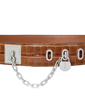 Cinturón Lauren Ralph Lauren de piel para mujer