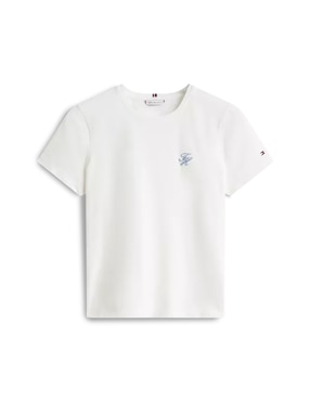 Playera manga corta Tommy Hilfiger cuello redondo para mujer