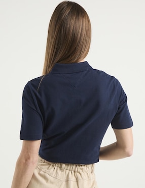 Playera tipo polo Tommy para mujer