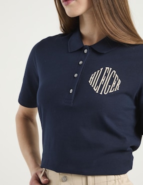 Playera tipo polo Tommy para mujer