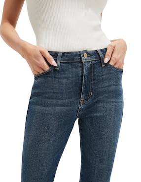 Jeans campana Guess WBBA0LD4LU0-BFOW corte cintura para mujer