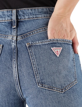 Jeans straight a la cintura Guess para mujer