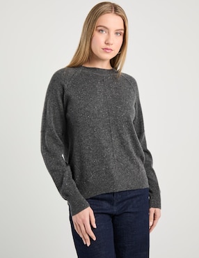 Suéter Maison 123 cuello redondo para mujer