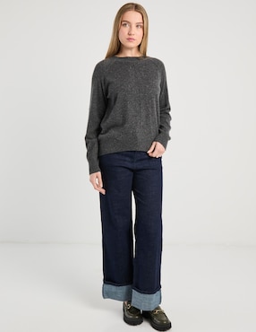Suéter Maison 123 cuello redondo para mujer