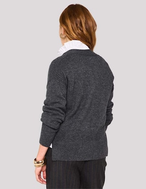 Suéter Maison 123 cuello v para mujer